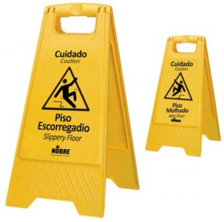 Placa Sinalizadora Piso Escorregadio Amarela 31273