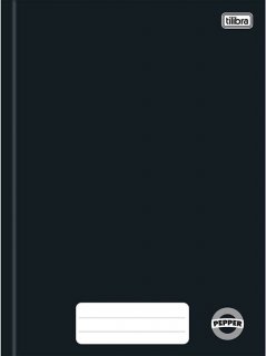 Caderno Cd Univ Cost 80 Fls *preto Pepper  Tilibra