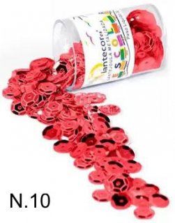 Lantejoula N10 2Gr Metalizada Vermelha - *grande*