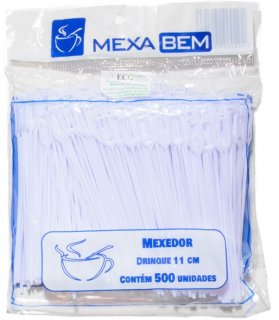 Palheta Mexedor Cafe/drink Bio Br 11Cm Pct/500 - Mexa Bem