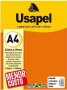 Papel A4 180Gr Liso ***folha Avulsa*** Laranja Usapel 25003 Diplomata