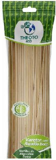 Vareta Algodao Doce 38Cm X 4Mm Madeira C/50 - Theoto
