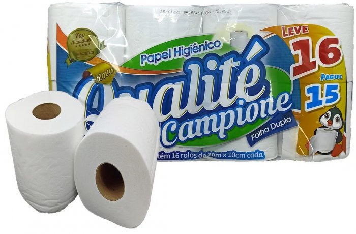 Papel Hig. Qualite F.dupla ***pct/16*** 30M** 10Cm