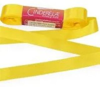 Fita Cetim 15Mm X 10 Mt Amarelo Canario Cinderela