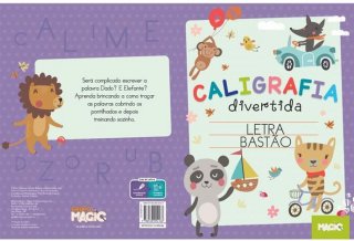 Livro ** Pedagogico Caligrafia Letra Bastao 16Pg 27X19Cm Magic Kids