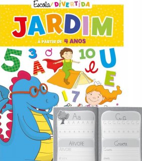 Livro Cartilha Jardim Vogais, Numeros e Formas - Magic Kids
