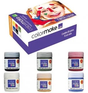 Pintura Facial Liquida Kids 15Ml - 6 Cores - Colormake