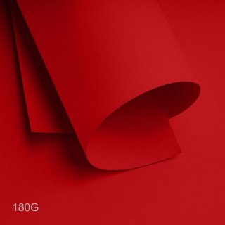 Papel A4 180Gr Liso ***folha Avulsa*** Vermelho Masterprint Diplomata