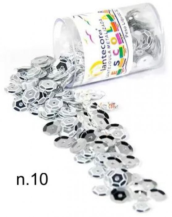 Lantejoula N10 2Gr Metalizada Prata - *grande* Lantecor