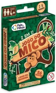 Jogo do Mico + Jogo da Memoria 56 Cartas  Pais e Filhos