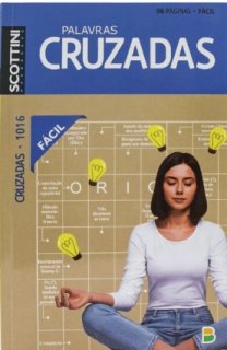 Livro Palavras Cruzadas Facil 96Pag - Scottini 1016