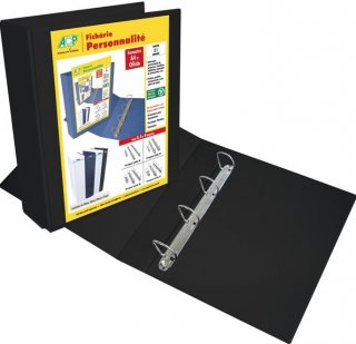 Fichario 4 Argolas 4750 Acp *preto* Lb-Of 7,5Cm Personalizavel