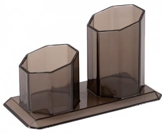 Porta Canetas Duplo  *maxcril Fume 10250035