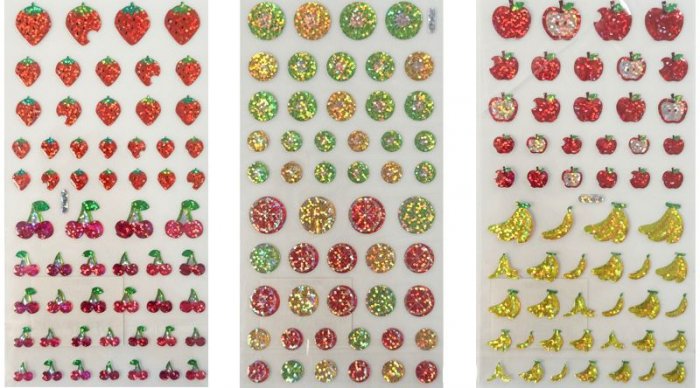 Adesivo Transp Frutas Moozi