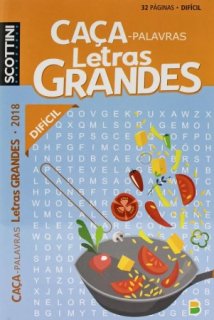 Livro Caca-Palavras *letras Grandes* Dificil 32Pag - Scottini 2018