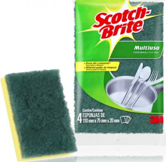 Esponja Lava Loucas **scotch Brite**  **pct/4**