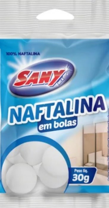 Naftalina em Bolas 30Gr Sany