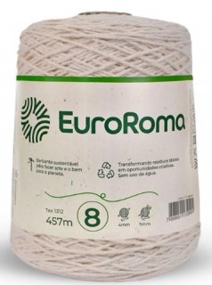 Barbante Rolo **grande  457M/600G Cru N8 Euroroma