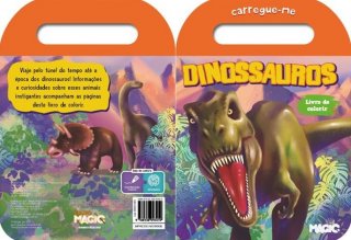 Livro **colorir/ler Carregue-Me Dinossauros 32Pg - Magic Kids