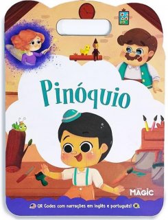 Livro **leitura Bilingue Carregue-Me Pinoquio 8P - Magic Kids