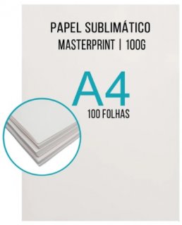 Papel Sublimatico Fosco A4 100Gr Master Pct/100Fls Transfer