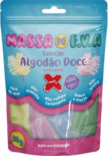 Massa de Eva 50Gr  Make+Gatte 5 Cores Pastel  13074
