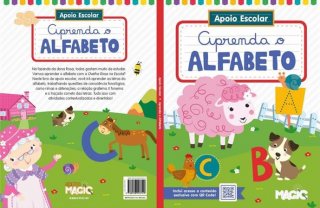 Livro Cartilha Aprenda o Alfabeto 96Pag - Magic Kids