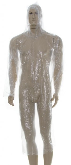 Capa de Chuva C/capuz Incolor Descartavel 120Cm