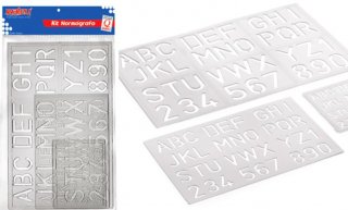 Normografo Kit C/3  Maxcril 10140006 (10,20,30Mm)